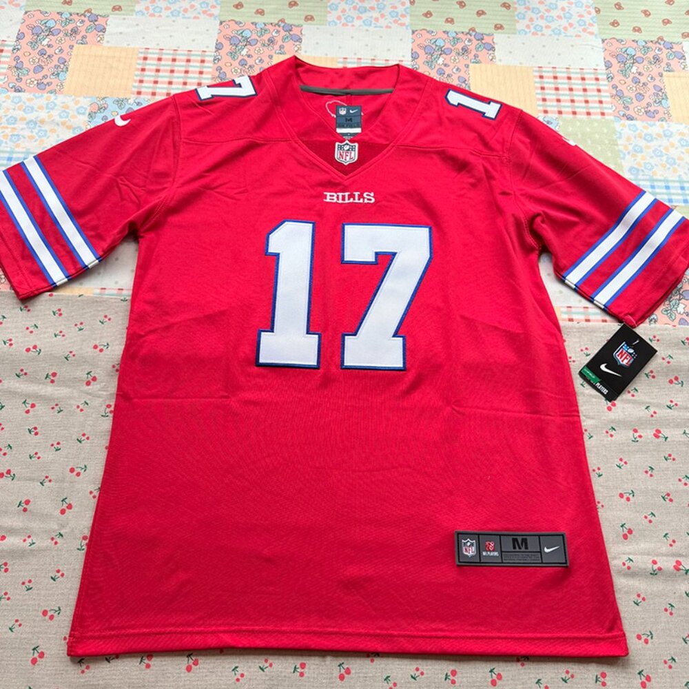 Buffalo Bills Josh Allen Jersey NFL Nike On Field Red Jersey